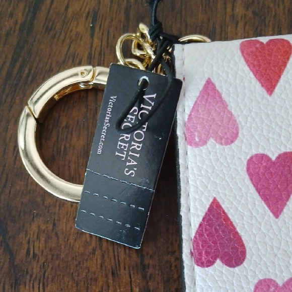 Victoria's Secret White and Pink Heart Wallet - Picture 2 of 4